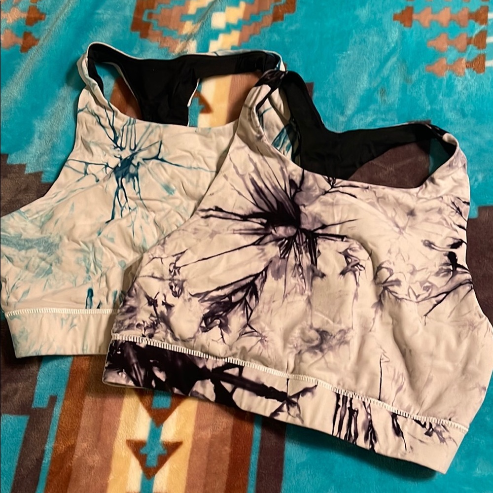 Yelete Active tie-dye sports bras